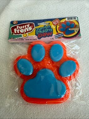 Jumbo Squishy Paw Toy - Orange & Blue (Five Below)